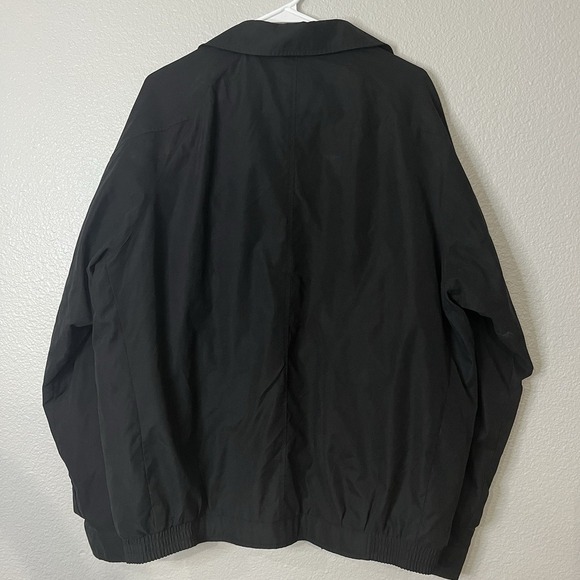 Roundtree & Yorke Men's XL Zip Up Windbreaker Jacket, Black - Picture 6 of 8
